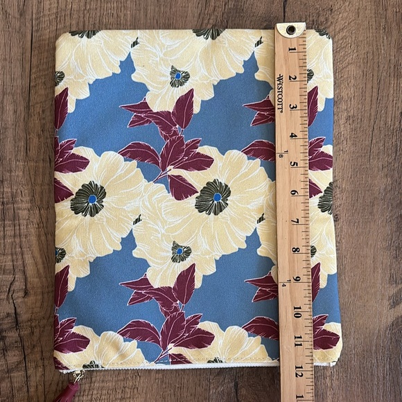 RACHEL PALLY REVERSIBLE CLUTCH IN BLOOM Zipper bag with interior pocket NWOT - Picture 9 of 10